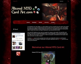 Site web client Altered MTG Card Art
