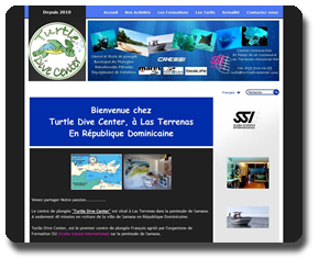 Site web de Turtle Dive Center