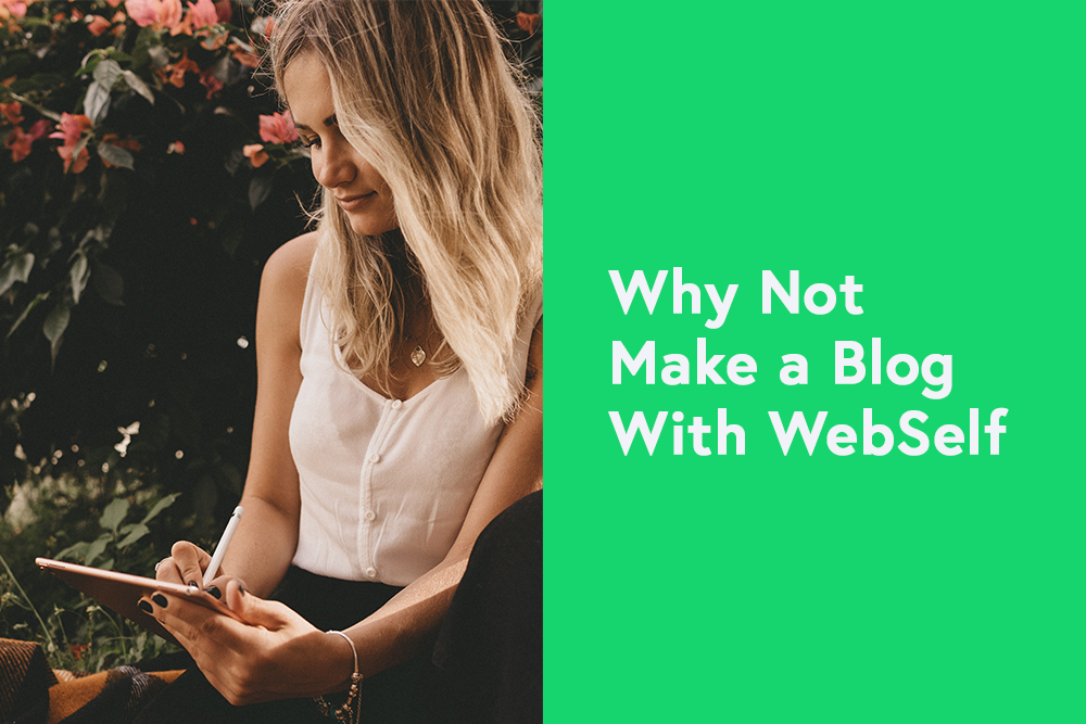 Why Not Have a Blog With WebSelf?