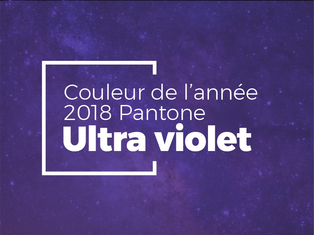 Couleur Pantone de l'année 2018: Ultra violet