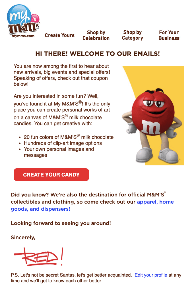 M&M’s infolettre
