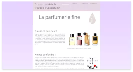 La parfumerie fine