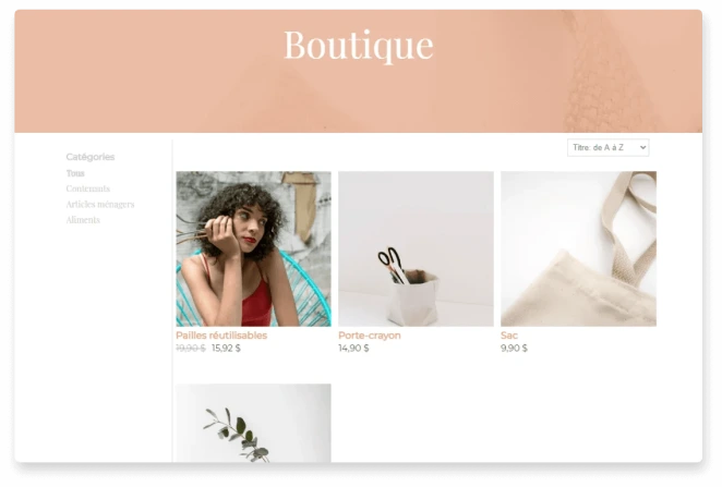 Boutique en ligne